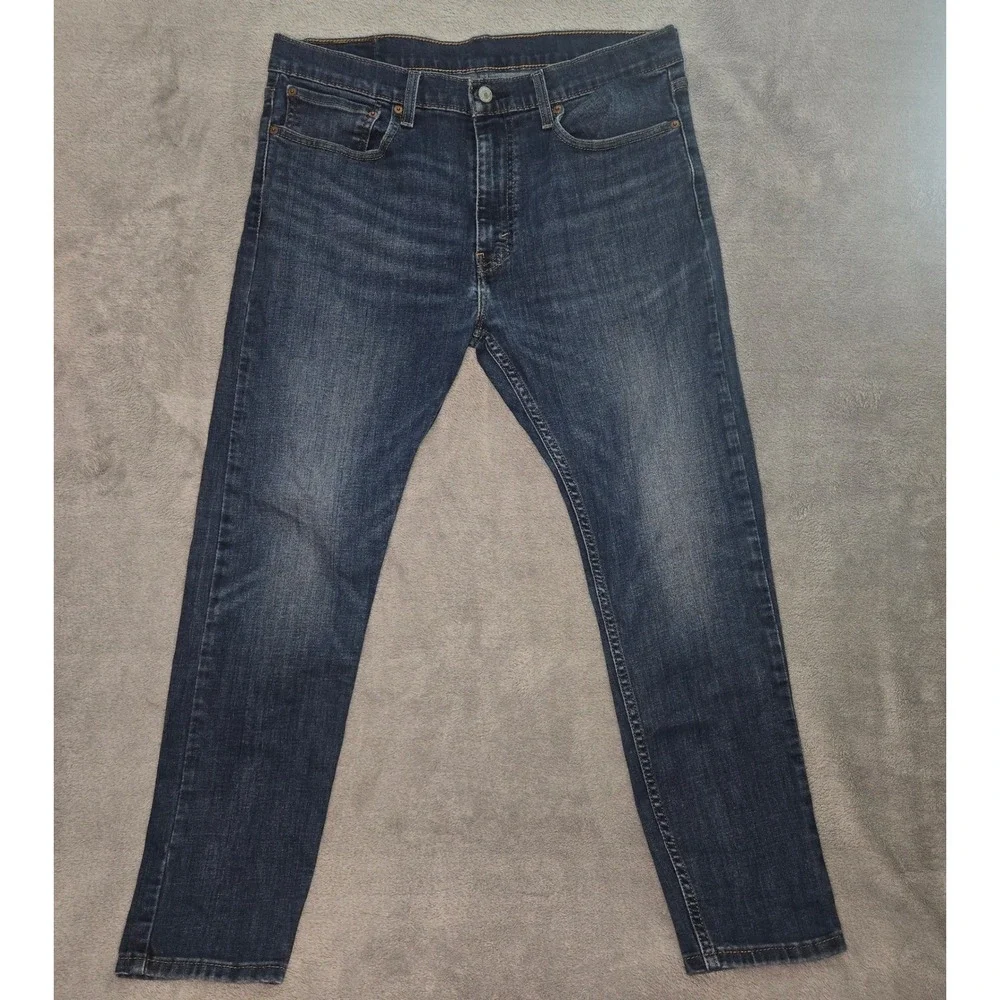 Levis 512 Slim Taper Blue Denim Jeans Mens W36 L28 Medium Wash